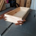 Tiroir en damas de contre-plaque