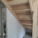 Escalier quart tournant frêne olivier