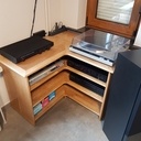 Meuble d'angle pour chaîne hifi