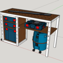 Un petit établi pliant