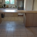 Plan de travail / îlot central en chêne