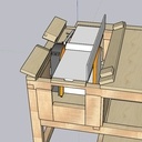 Cloisonnement compartiment Dégauchisseuse pour meuble multi-outils