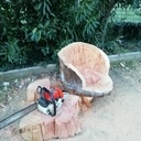 Fauteuil en bois d'arbre