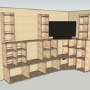 Bibliothèque d'angle