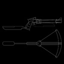 Arbalète à crosse dépliable