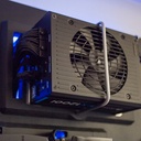 PC mural en bois peint