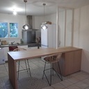 Plan de travail / îlot central en chêne