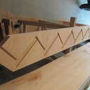 Escalier droit avec contremarche