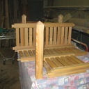 Bac a fleurs en meleze