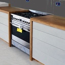 Cuisine contemporaine en chêne massif / béton