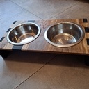 Support à gamelles pour chien