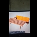 My first garden bench and table