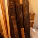 Table basse en latte de tonneau