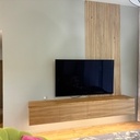 Meuble tv suspendu en chêne