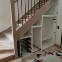 Réalisation d'un placard sous escalier.
