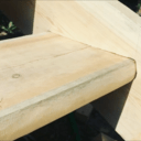 Escalier en bois massif