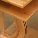 Meuble TV pour écran plat en Sycomore et padouk