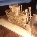 Wooden  caterpillar D10 t