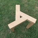 Tabouret en châtaignier