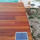 Terrasse coulissante en ipé sans vis apparente