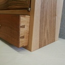 Console murale en noyer style directoire