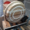 Sous-plat avec incrustation epoxy