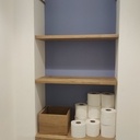 Etagères encastrées de WC