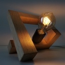 Lampe design en chêne