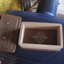 Boîte à trucs incrustation étain