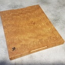 Planche à découper en bois debout