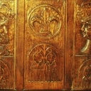 Coffre en chêne style gothique renaissance