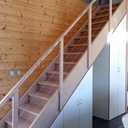 Escalier droit multiligne