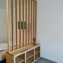 Meuble bas et claustra