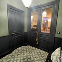 Porte grand cadre vitrée