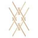 Plan kumiko modèle hishi izutsu-tsunagi