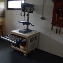 Meuble perceuse a colonne