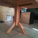 Table haute en Douglas