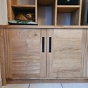 Meuble TV Bibliothèque en chêne