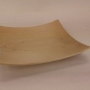 Assiette carrée au tour