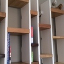 Étagères massif et brillant