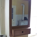 Petite coiffeuse murale