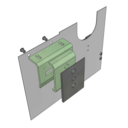 Pièces pour fermer les ouvertures dans le carter d'aspiration de la scie Kity 609