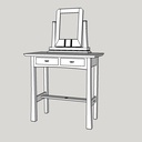 La coiffeuse en style Arts & Crafts