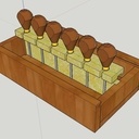 Boite à gouges linogravure