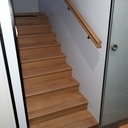 Escalier droit à deux volées