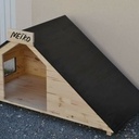 Petite niche pour chien en pin