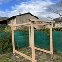 Pergola de potager