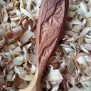 Cuillère en pommier de 30 ans