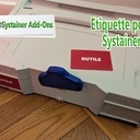 Générateur Étiquette / Label à customiser pour Systainer