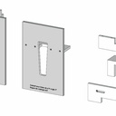 Gabarit V2 pour fraise ø19 angle 7°